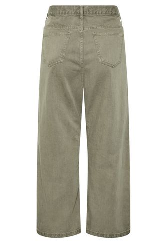 Jean Large Vert Kaki Délavé Size 58-60 - Yours - Modalova