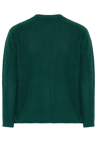 Cardigan Vert Sarcelle En Maille À Boutons Métalliques Size 46-48 - Yours - Modalova