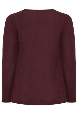 Top Violet En Crêpe Boutonné Sur Le Devant Size 50-52 - Yours - Modalova