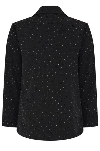 Blazer Noir À Clous Size 46 - Yours London - Modalova