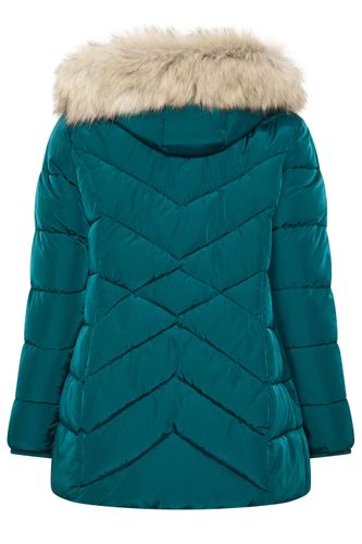 Plus Size Teal Short Padded Coat Size 44 - Yours - Modalova
