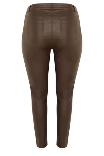 Pantalon Ava Marron Chocolat Size 44 - Yours - Modalova