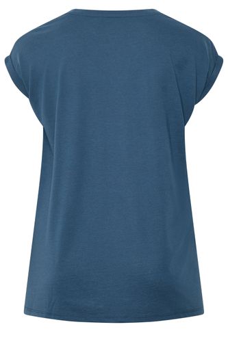 Tshirt Basique Bleu Denim Size 46 - Yours - Modalova