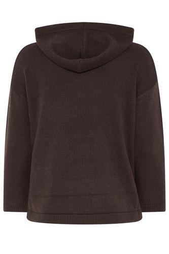 Sweat À Capuche En Maille Marron Chocolat Size 58-60 - Yours - Modalova