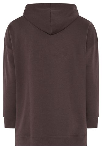 Sweat À Capuche Avec Cordon De Serrage Marron Chocolat Size 62-64 - Yours - Modalova