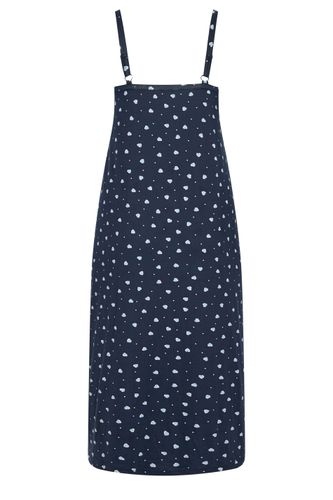 Nuisette Douce Bleu Marine À Motif Cœur Size 38-40 - Yours - Modalova