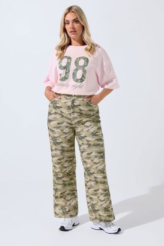 Jean Wide Leg Vert Kaki Militaire Size 50-52 - Limited Collection - Modalova