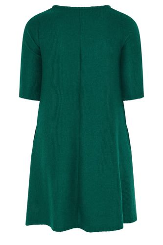 Robe Fluide À Poches Vert Size 46 - Yours - Modalova