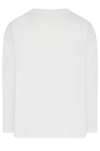 Tshirt Ivoire À Manches Longues Size 48 - Yours - Modalova