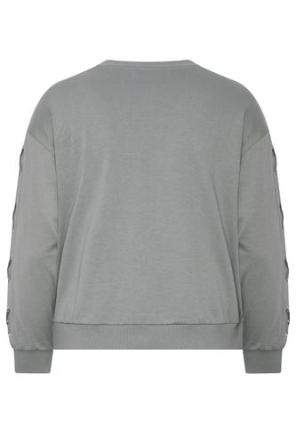 Sweatshirt Gris Avec Œillets Size 48 - Limited Collection - Modalova