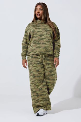 Sweat À Capuche À Imprimé Camouflage Vert Kaki Size 44 - Limited Collection - Modalova