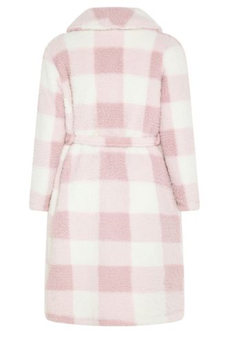 Robe À Col Rose À Carreaux Size 38-40 - Yours - Modalova