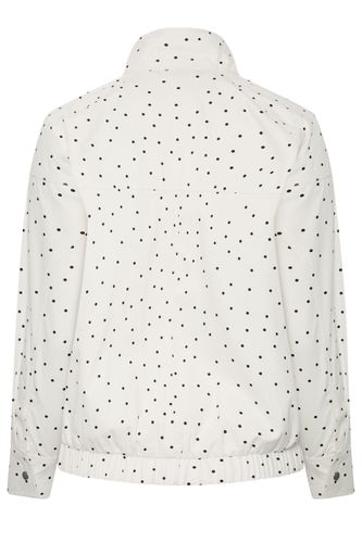 Bomber À Col Cheminée Blanc À Pois Size 46 - Yours - Modalova