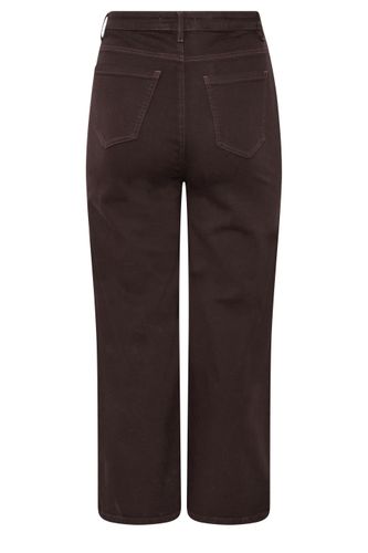 Jean Large Marron Chocolat Size 46 - Limited Collection - Modalova
