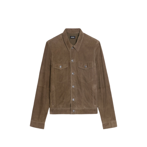 Veste Bases Cuir Suede - Zadig & Voltaire - Modalova