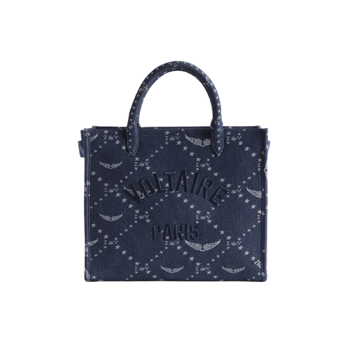 Sac Angel Tote Denim Monogram - Zadig & Voltaire - Modalova