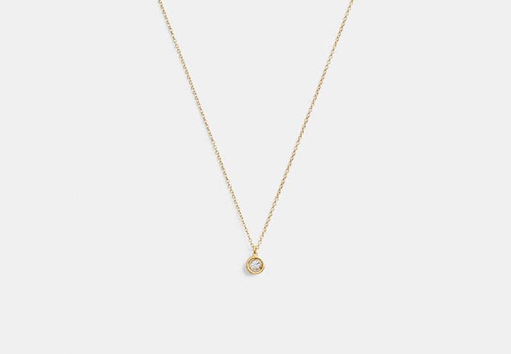Collier Pendentif Rond Halo - COACH - Modalova
