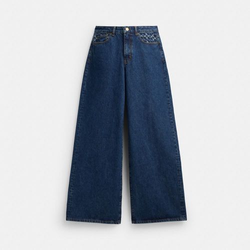 Pantalon baggy en denim - COACH - Modalova