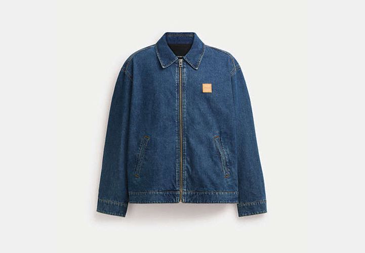 Veste en denim zippée à l'avant - COACH - Modalova