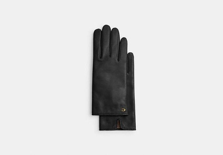 Gants techniques en cuir exclusif sculpté - COACH - Modalova