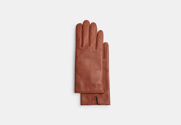 Gants techniques en cuir exclusif sculpté - COACH - Modalova