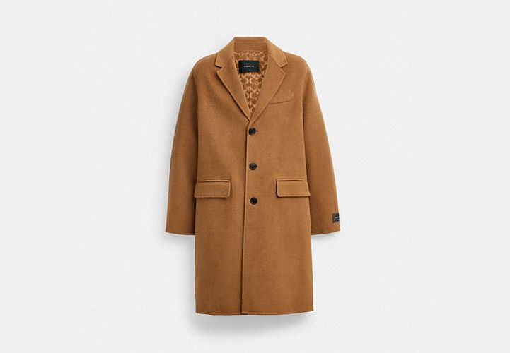 Manteau en laine double face - COACH - Modalova