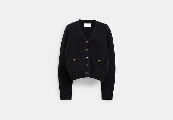 Cardigan avec C traditionnel - COACH - Modalova
