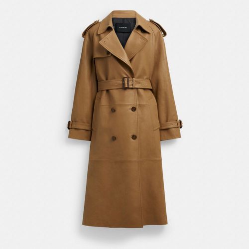 Trench croisé en cuir - COACH - Modalova