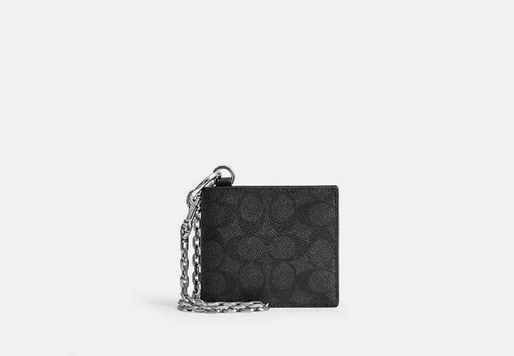 Portefeuille à deux volets avec chaîne - COACH - Modalova