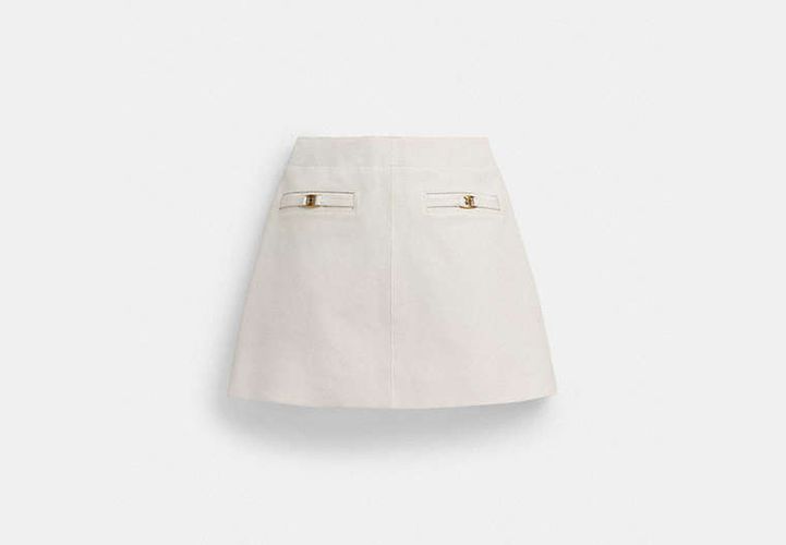 Jupe En Cuir Avec C Traditionnel - COACH - Modalova