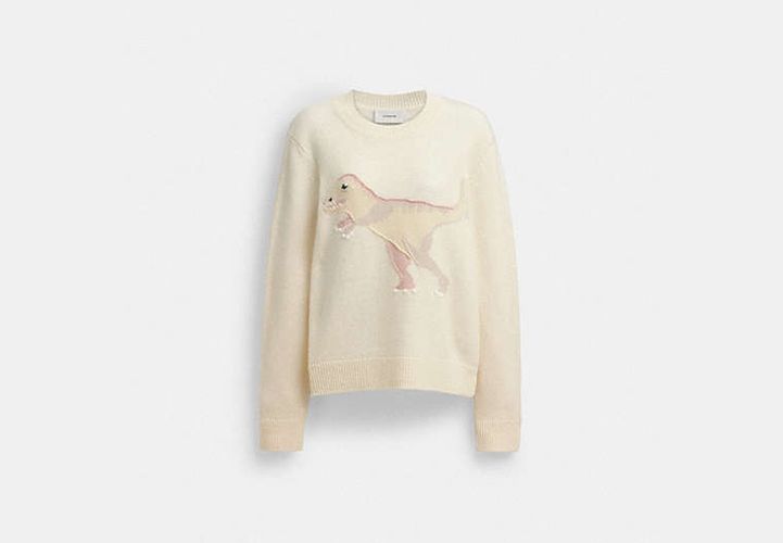 Pull à Col Rond Avec Motif Rexy - COACH - Modalova