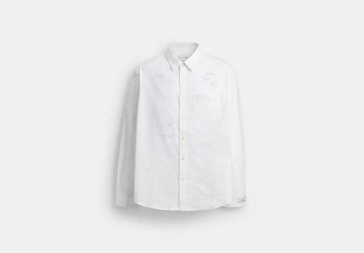 Chemise Brodée à Boutons - COACH - Modalova
