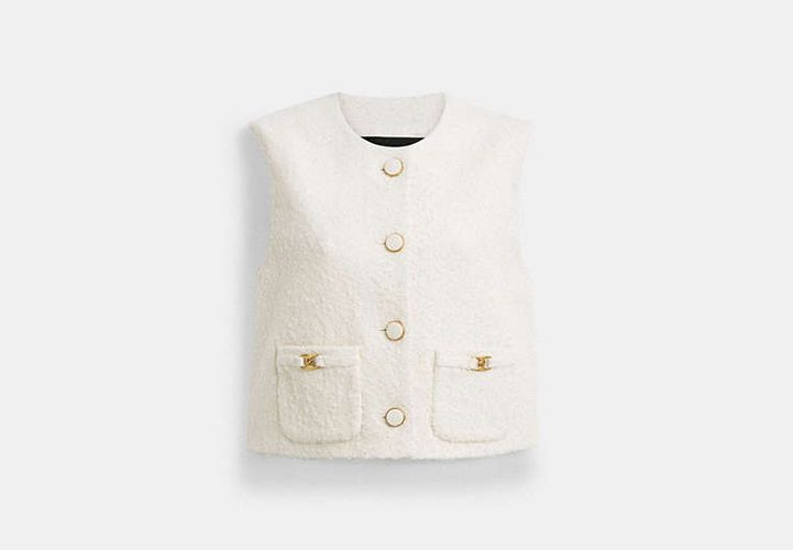 Veste en coton bouclé avec C traditionnel - COACH - Modalova