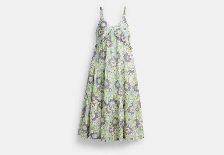 Robe Maxi En Voile De Coton - COACH - Modalova