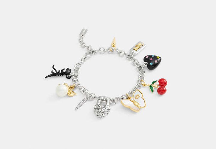 Bracelet à breloques papillon et cerise - COACH - Modalova