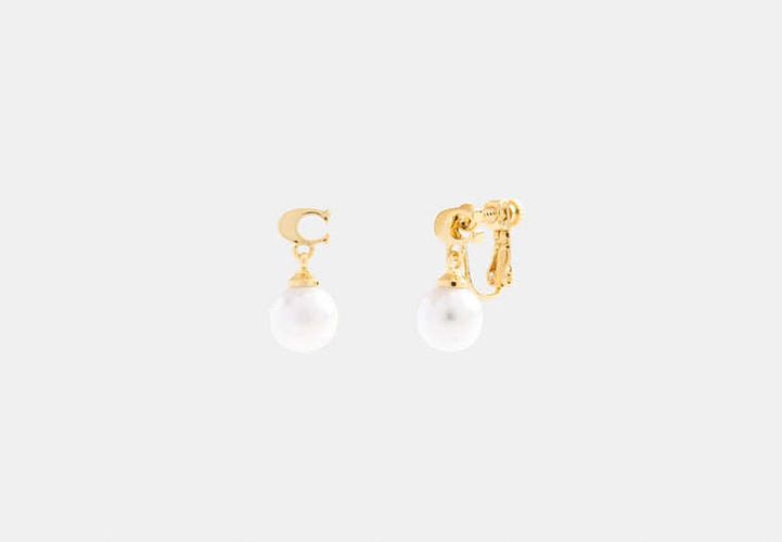 Boucles d'oreilles pendantes exclusives avec - COACH - Modalova