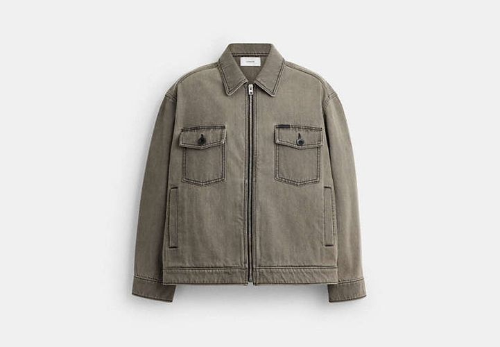 Veste En Denim Zippée - COACH - Modalova