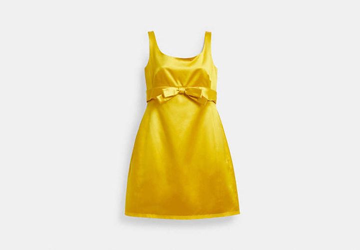 Mini robe à naud en satin - COACH - Modalova