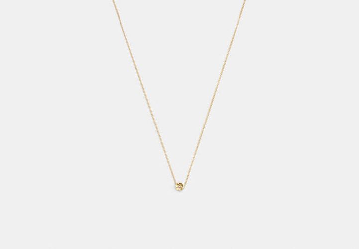 Collier à Pendentif Rose Thé - COACH - Modalova