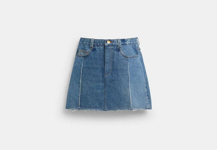 Mini Jupe En Denim Réutilisé - COACH - Modalova