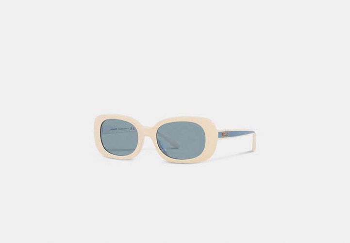 Gafas de sol cuadradas y redondeadas con insignia - COACH® - Modalova