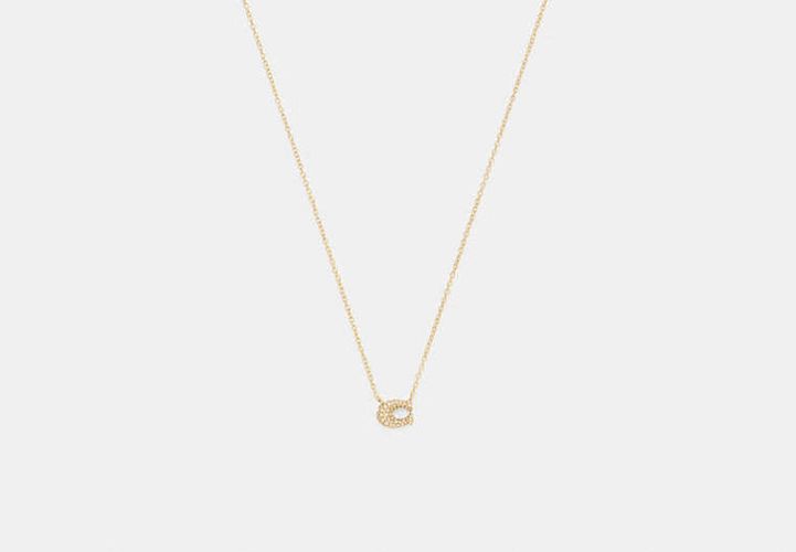 Collier Avec « C » Pavé - COACH - Modalova