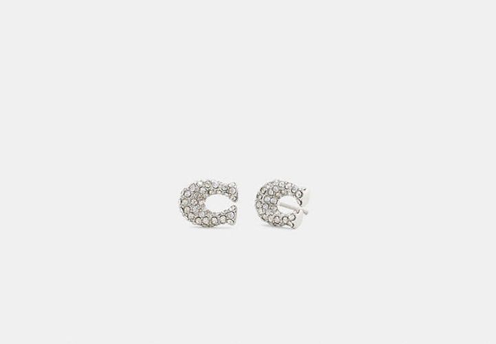 Clous D'oreilles Avec « C » Sculpté - COACH - Modalova