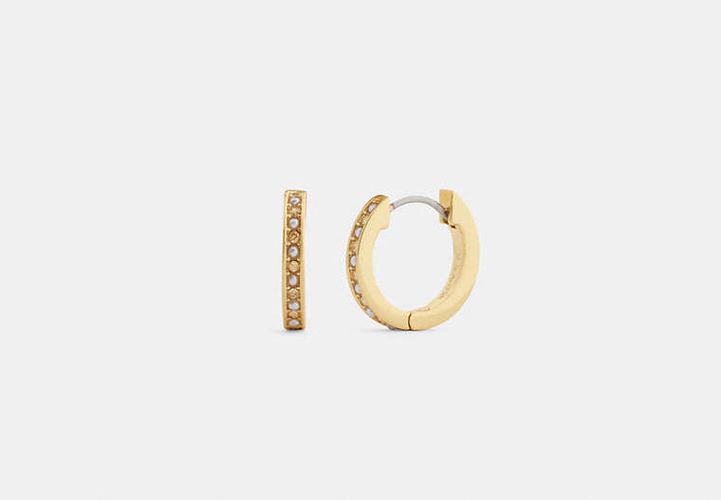 Boucles D'oreilles En Perles Avec « C » Sculpté - COACH - Modalova