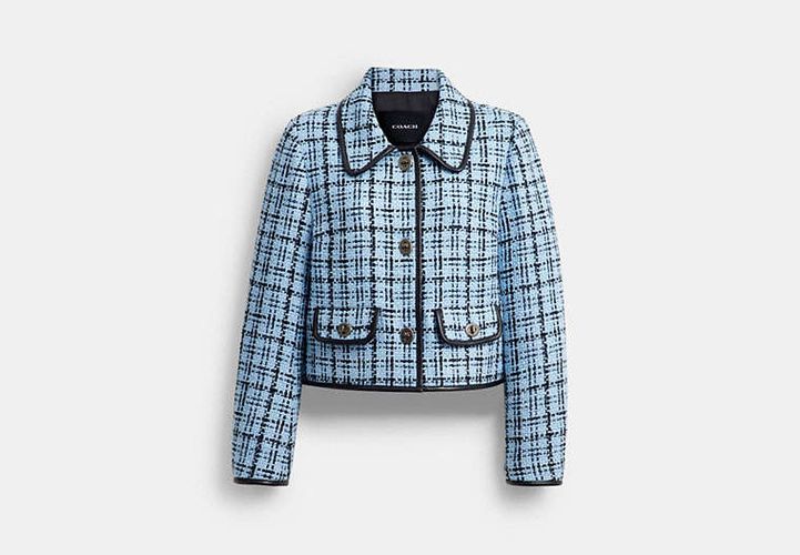 Veste En Tweed à Fermoir Pivotant - COACH - Modalova