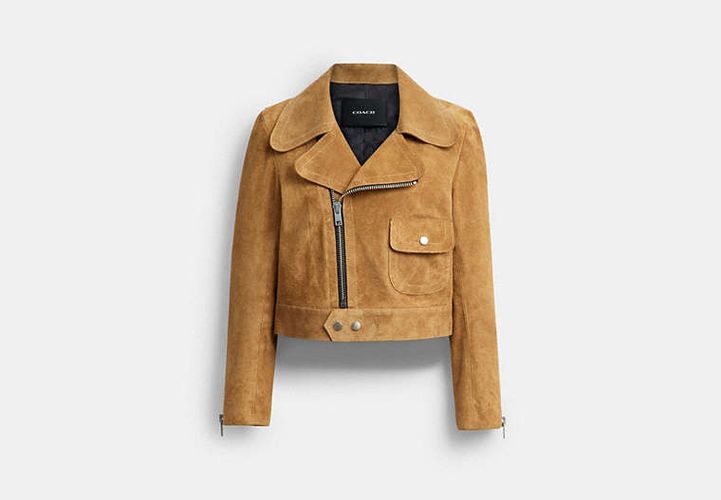 Veste Asymétrique En Daim - COACH - Modalova