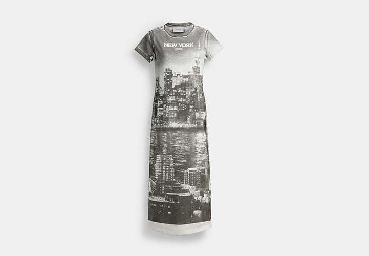 Robe T-Shirt à Motif Carte Postale - COACH - Modalova