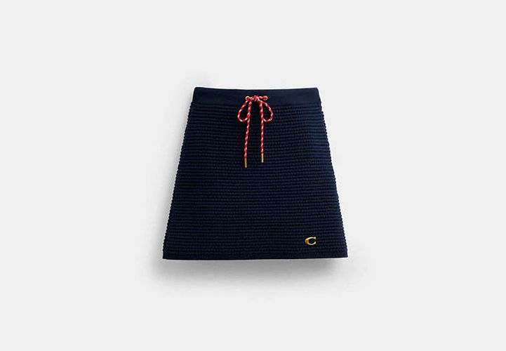 Jupe En Tricot Texturé - COACH - Modalova