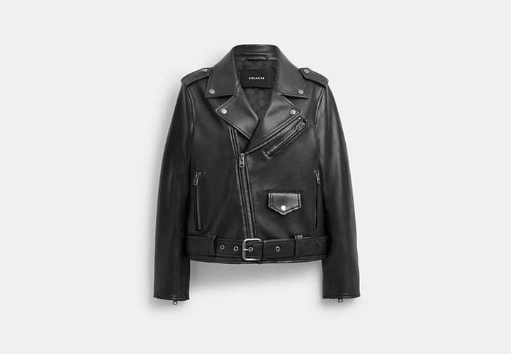 Veste De Moto Ceinturée - COACH - Modalova