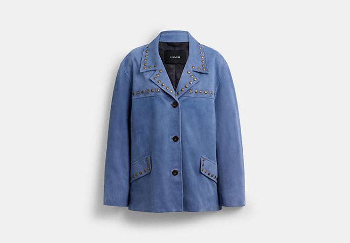 Veste En Daim à Clous - COACH - Modalova